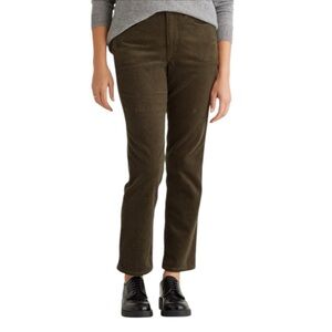 Quince Organic Stretch Corduroy Straight Leg Pants size 0